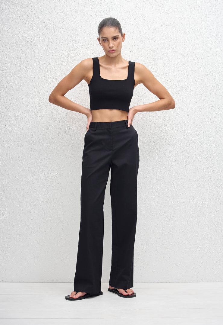Nineties Crop Tank - Black - Matteau