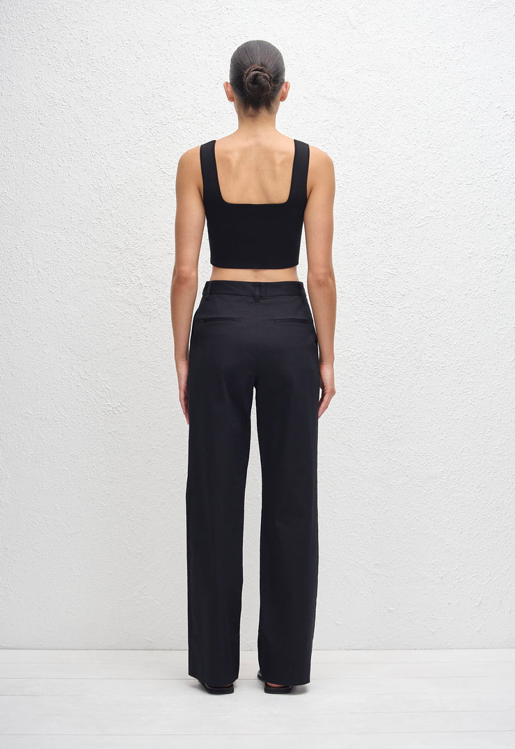 Nineties Crop Tank - Black - Matteau