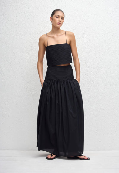 Pintuck Cami - Black - Matteau