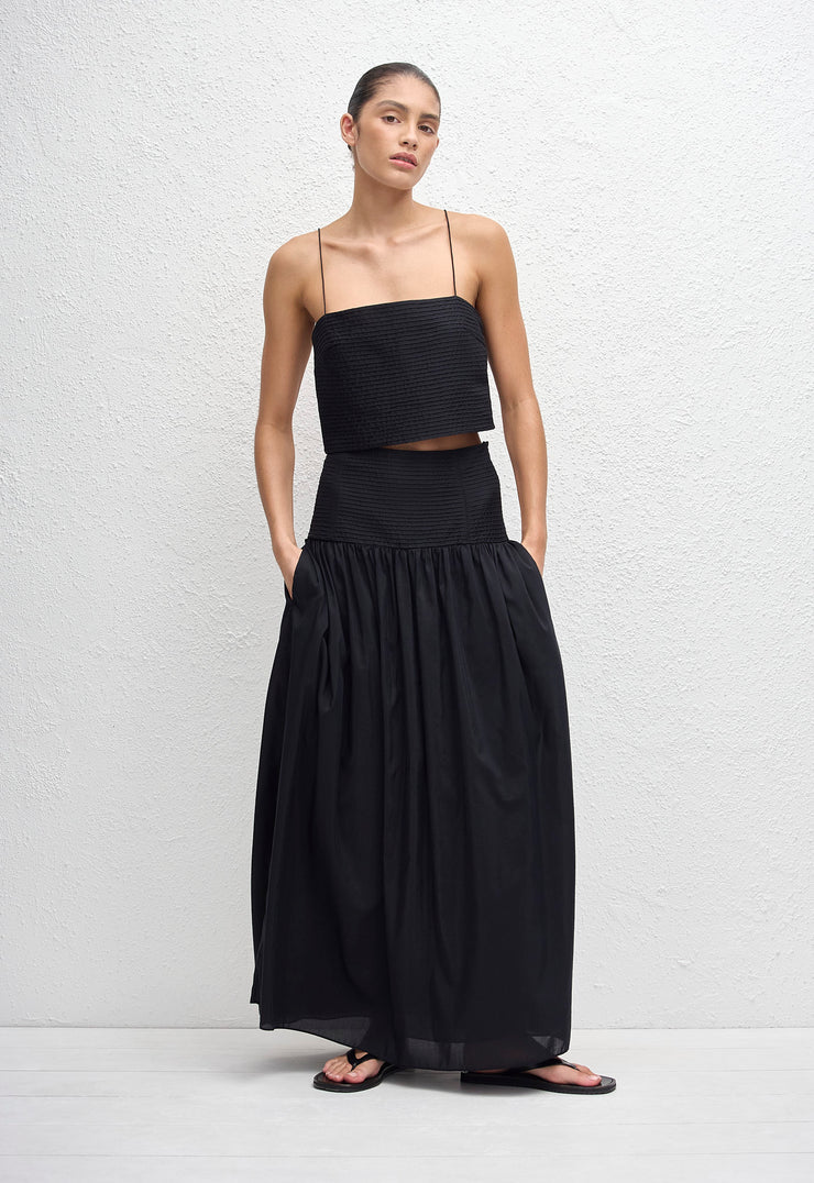 Pintuck Cami - Black - Matteau