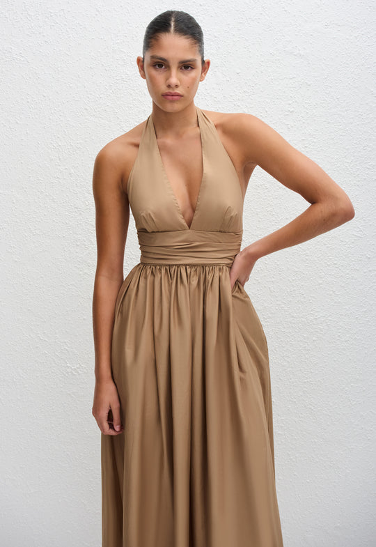 Rhonda Formal Stylish Plunging Halter Dress main image 0