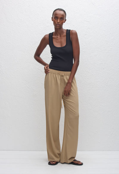 Drawstring Trouser - Stone - Matteau