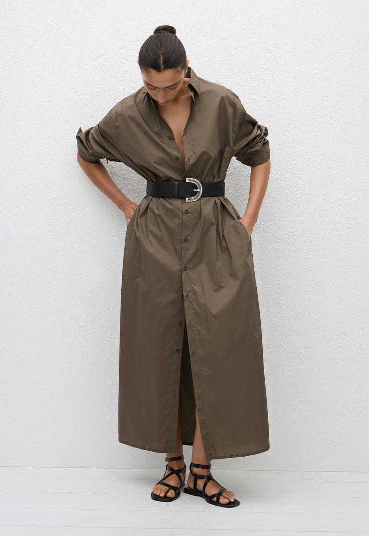 Everyday Shirt Dress - Birch - Matteau