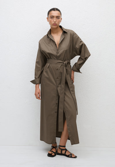 Everyday Shirt Dress - Birch - Matteau