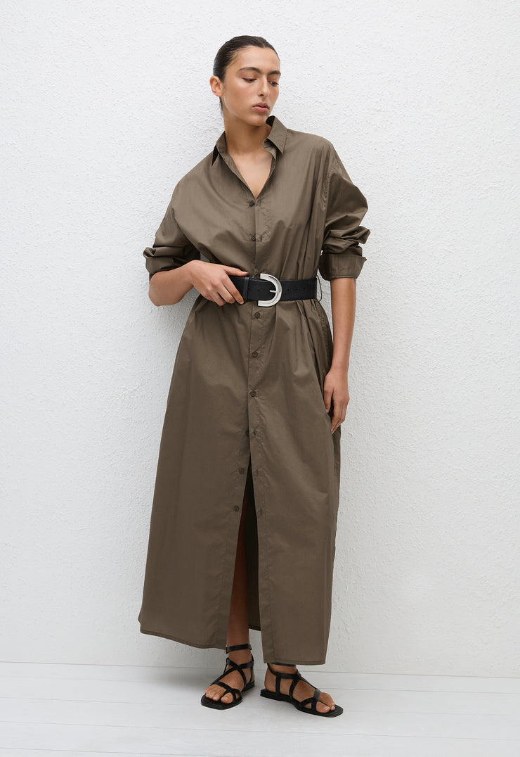 Everyday Shirt Dress - Birch - Matteau