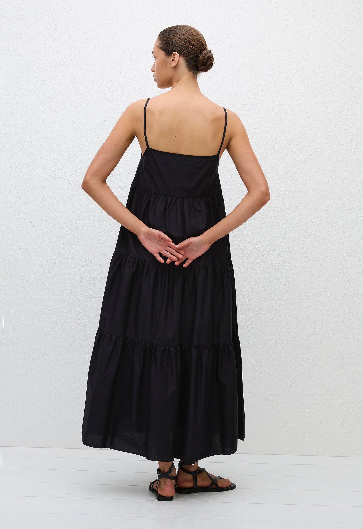 Tiered Sundress Black Matteau