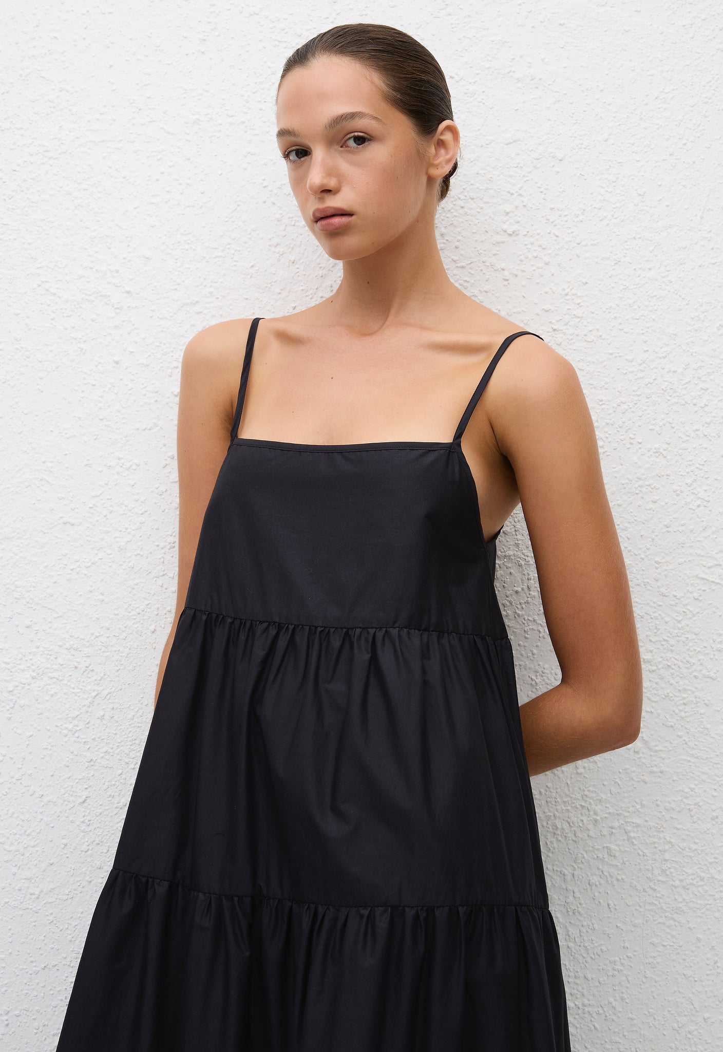 Tiered Sundress - Black - Matteau