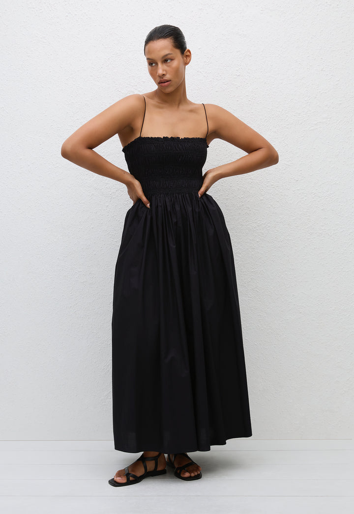 matteau shirred off the shoulder dress MATTEAU Off-The-Shoulder Shirred Dress