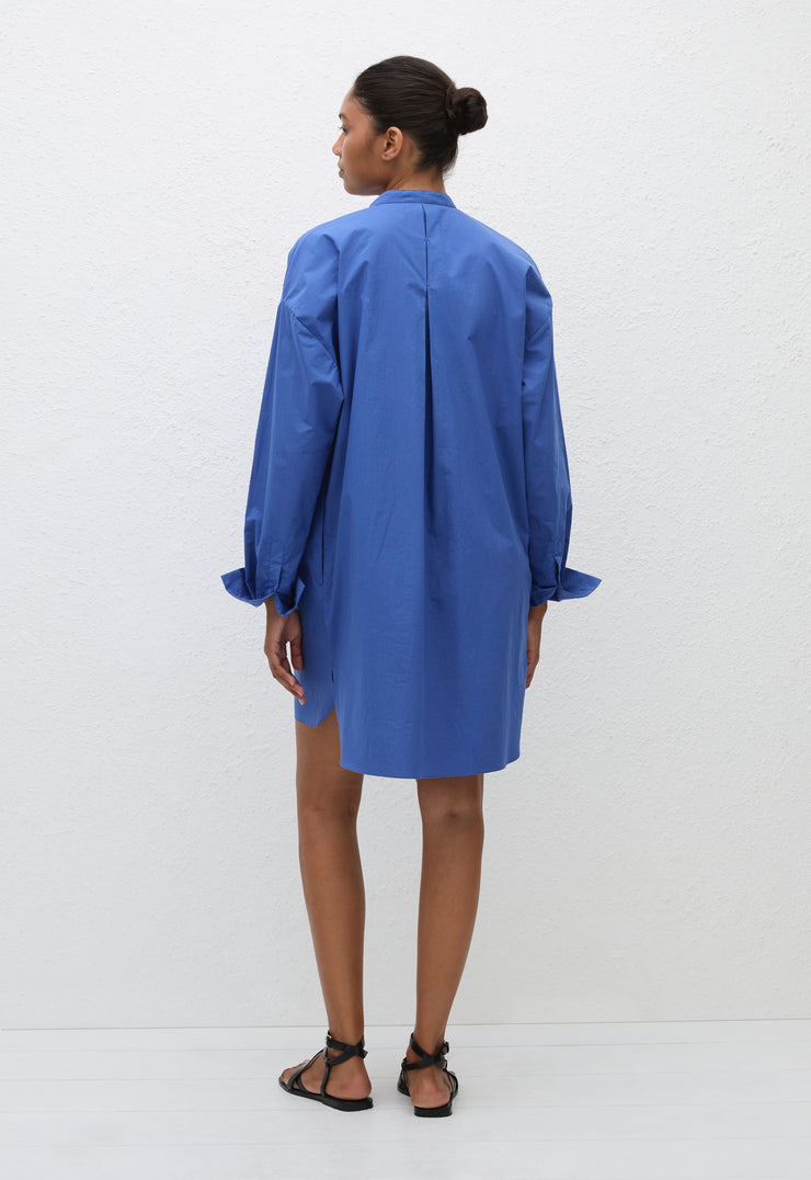 Popover Mini Shirt Dress - Yves Blue - Matteau