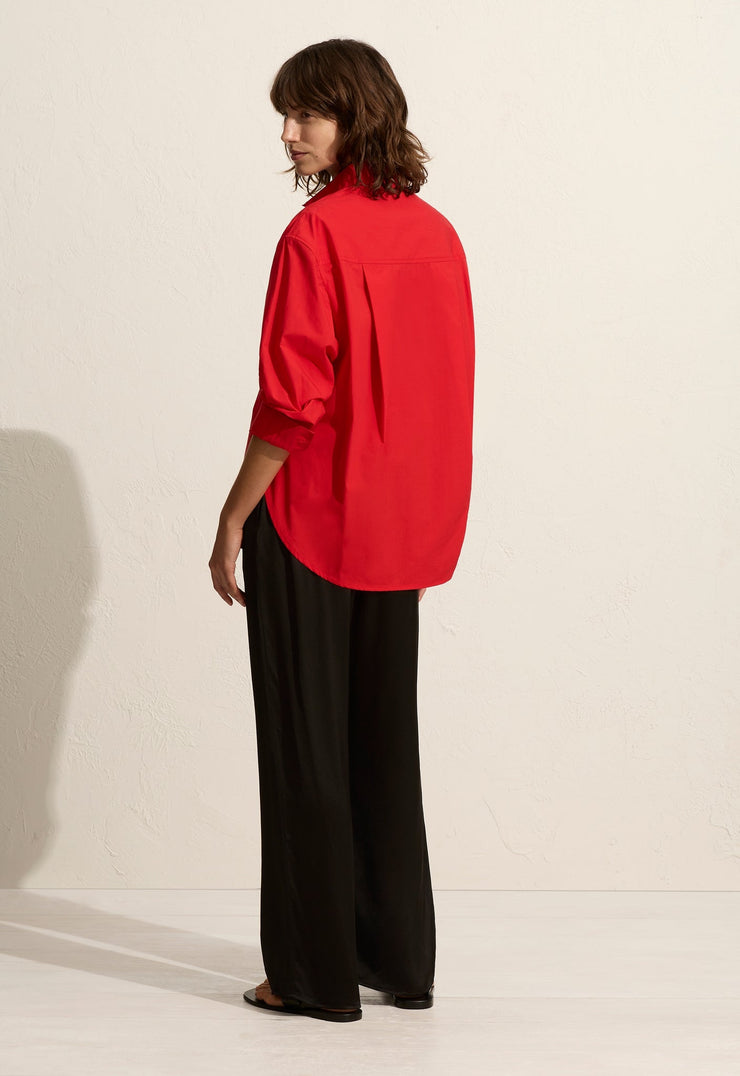 Relaxed Shirt - Rosso - Matteau