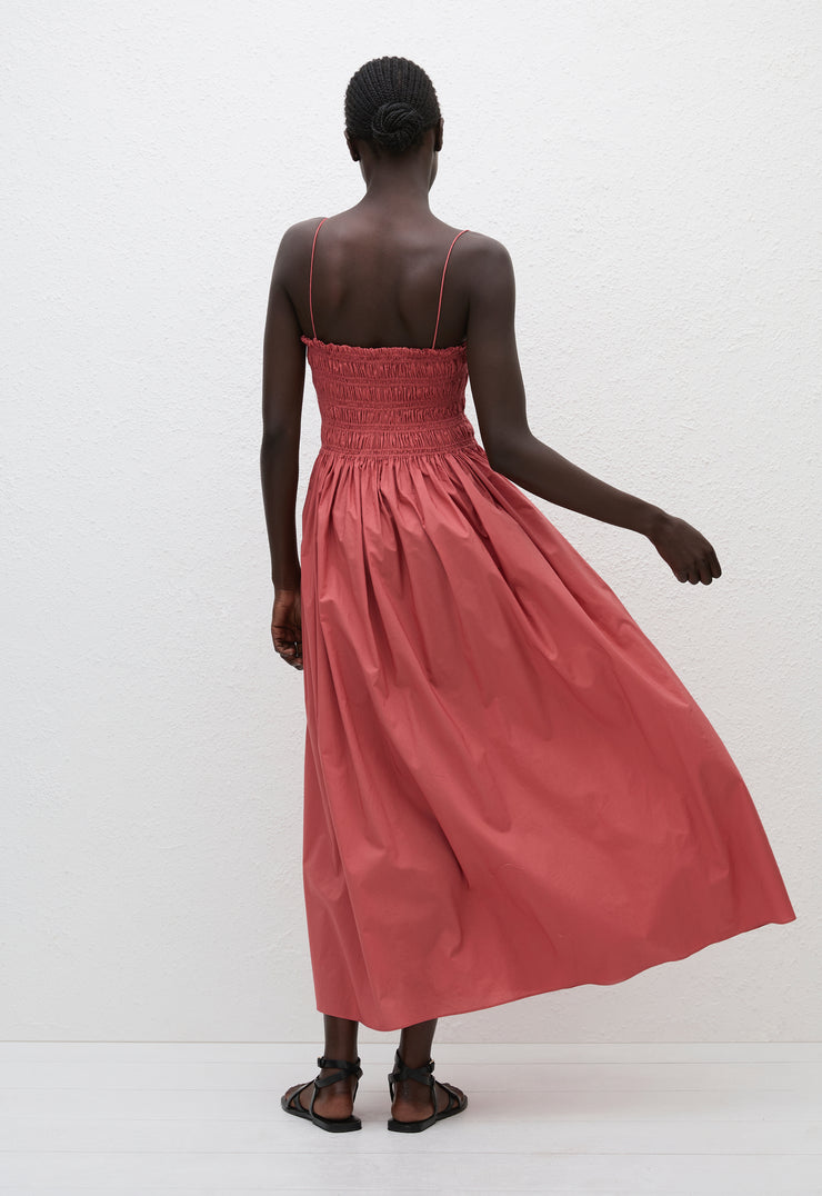 Shirred Bodice Dress - Rose - Matteau