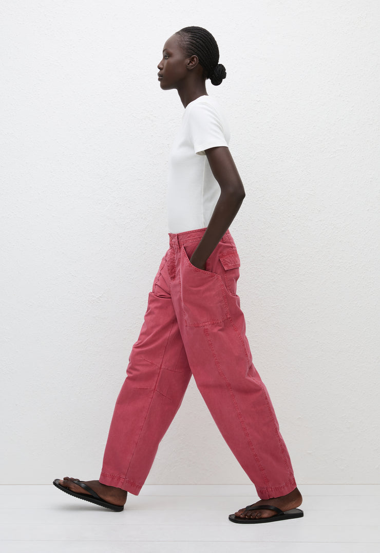 Relaxed Cargo Pant - Rose - Matteau