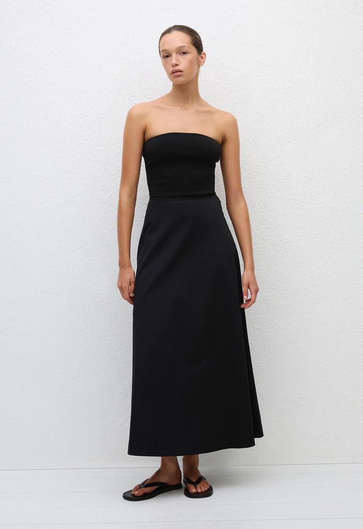 A-Line Skirt - Black - Matteau