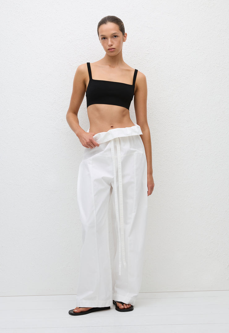 Fisherman Drawcord Pant - White - Matteau