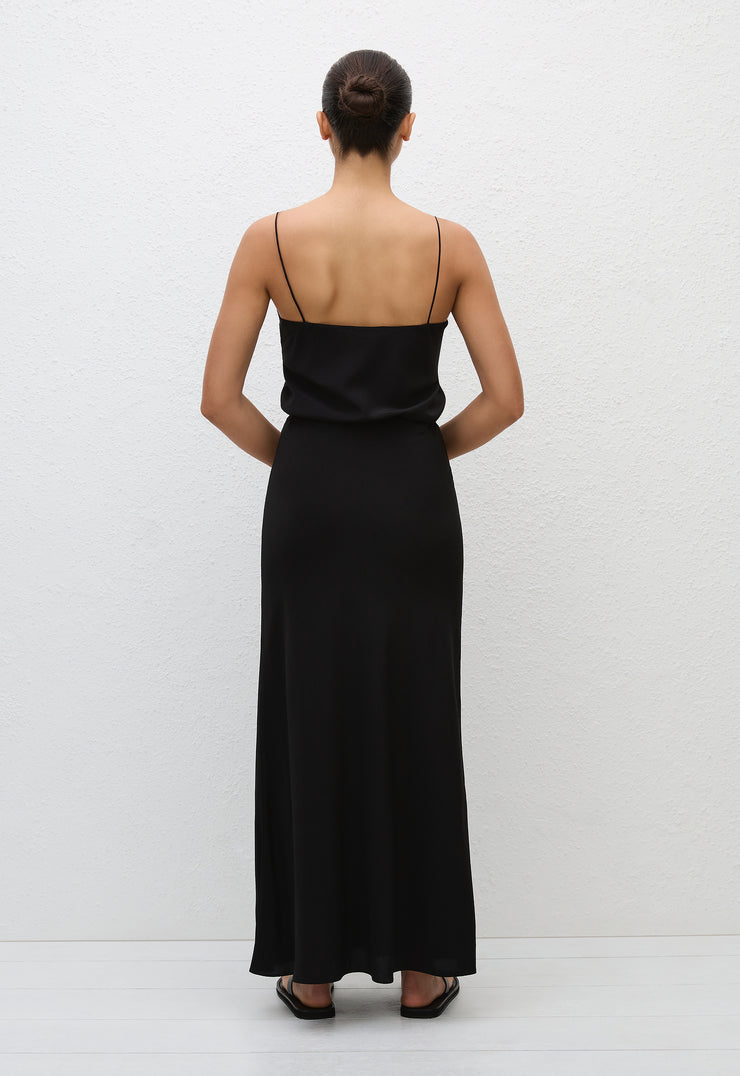 Bias Elastic Skirt - Black - Matteau