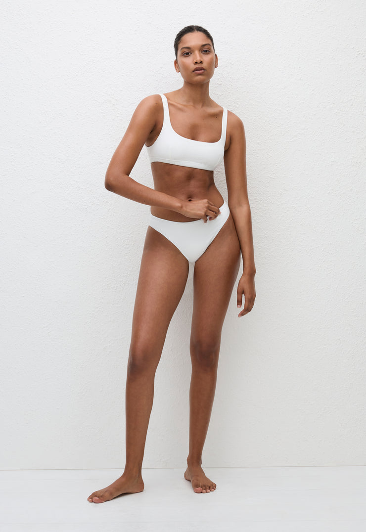 Nineties Crop Top - Chalk Crinkle - Matteau