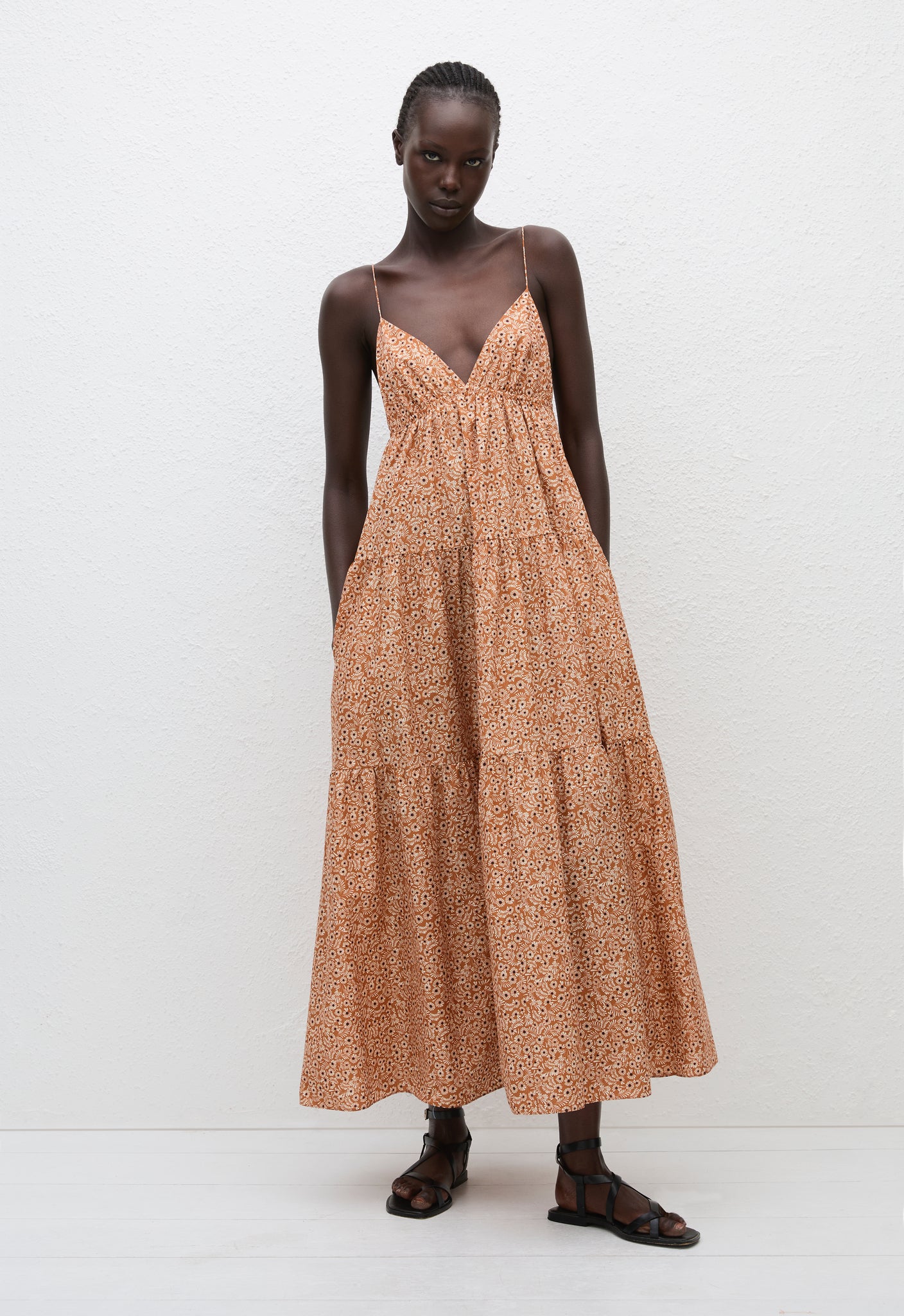 Triangle Tiered Sundress - Strawflower - Matteau