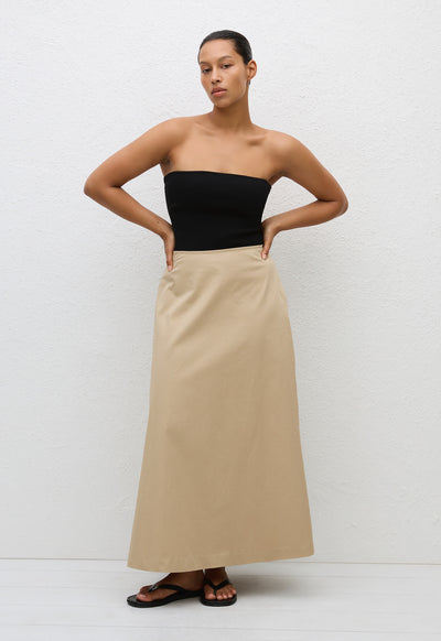A-Line Skirt - Sand - Matteau
