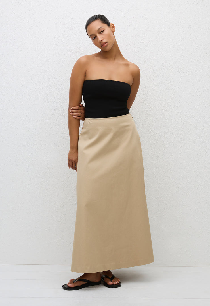 A-Line Skirt - Sand - Matteau