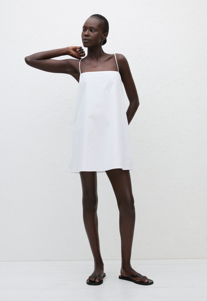 matea mini dress white Square Cami Mini Dress - White