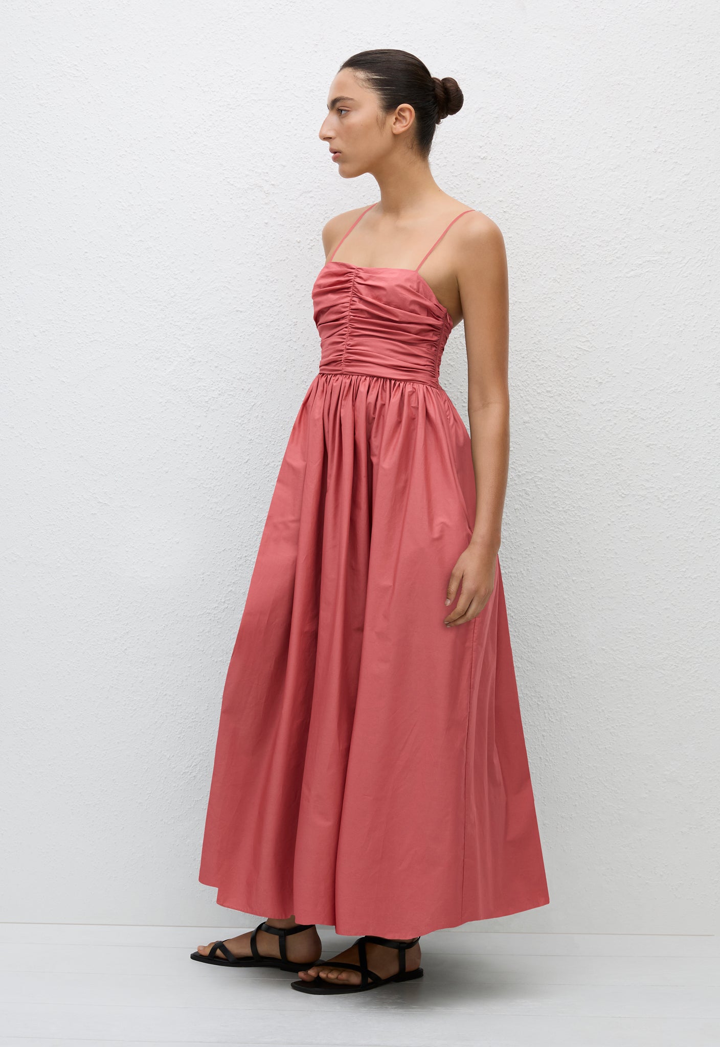 Gathered Bodice Dress - Rose - Matteau