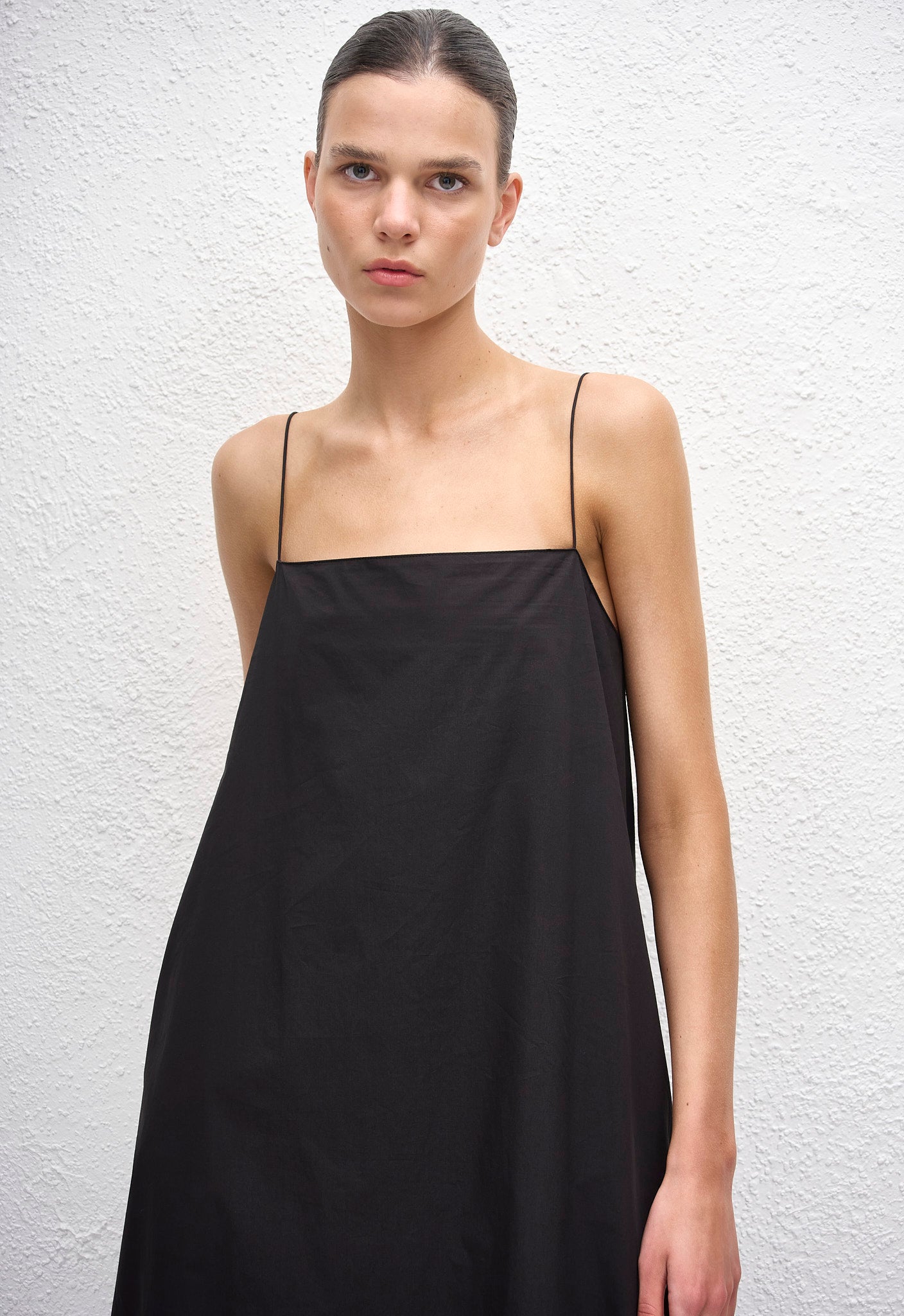 Square Cami Sundress - Black - Matteau