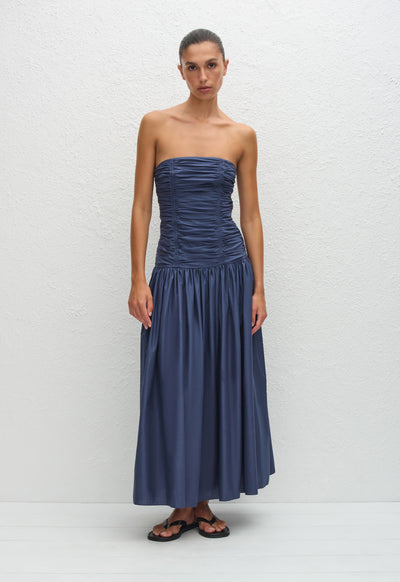 Strapless Drop Waist Dress - Dusk - Matteau