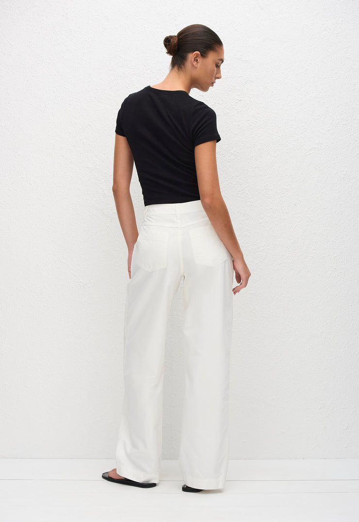 Straight Leg Cargo Pant - Chalk - Matteau