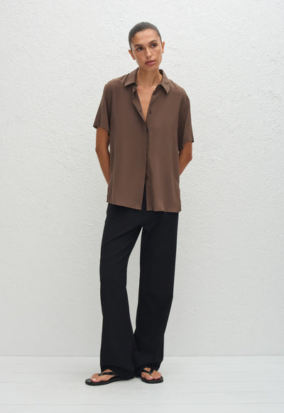 Short Sleeve Shirt - Truffle - Matteau