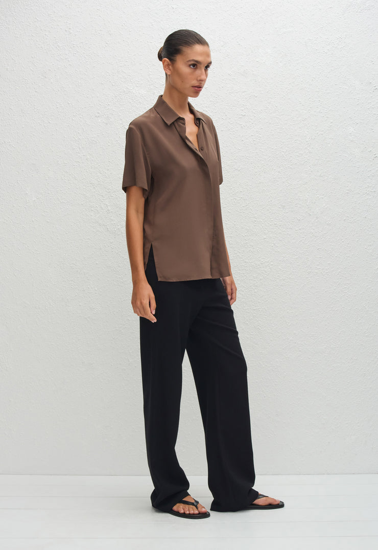 Short Sleeve Shirt - Truffle - Matteau