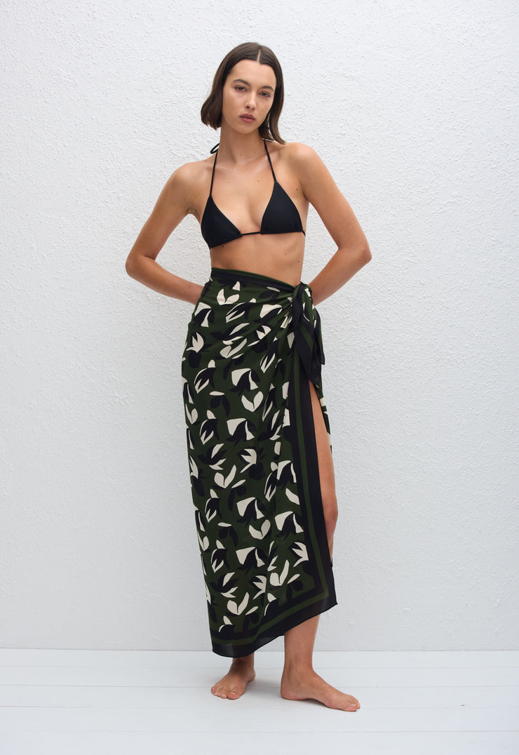 Silk Sarong - Agave - Matteau