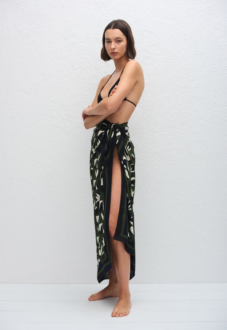 Silk Sarong - Agave - Matteau