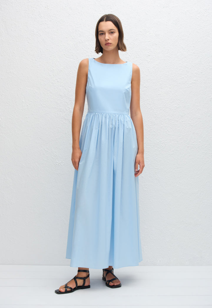 ワンピース Matteau Tie-back midi dress Matteau: Black Tie Back Midi Dress | SSENSE