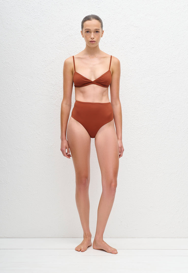 Tri Crop Top - Garnet - Matteau