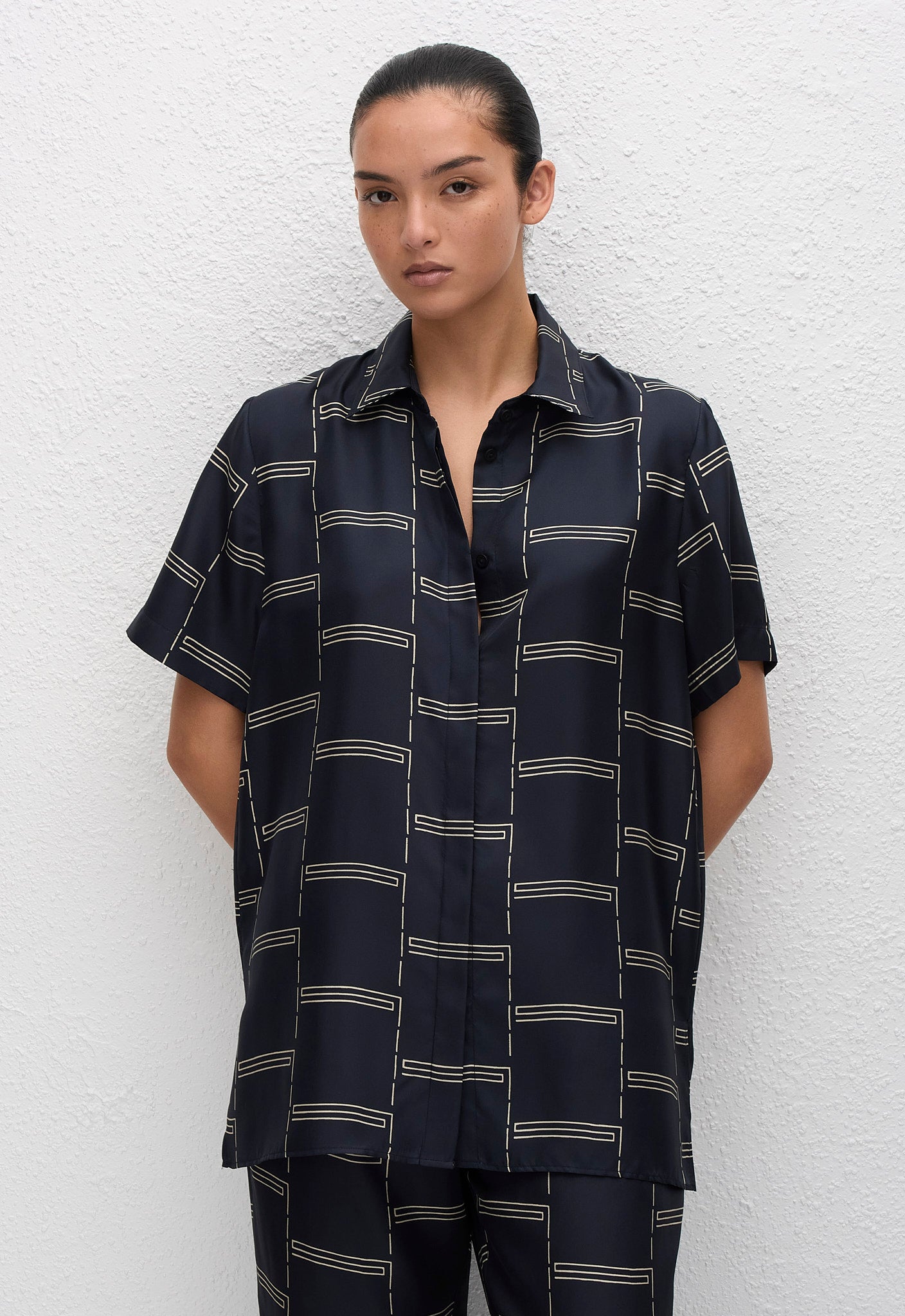 Twill Short Sleeve Shirt - Bamboo - Matteau