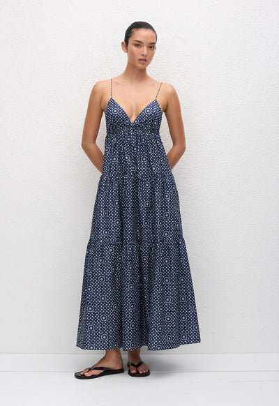 Triangle Tiered Sundress - Bluebell - Matteau