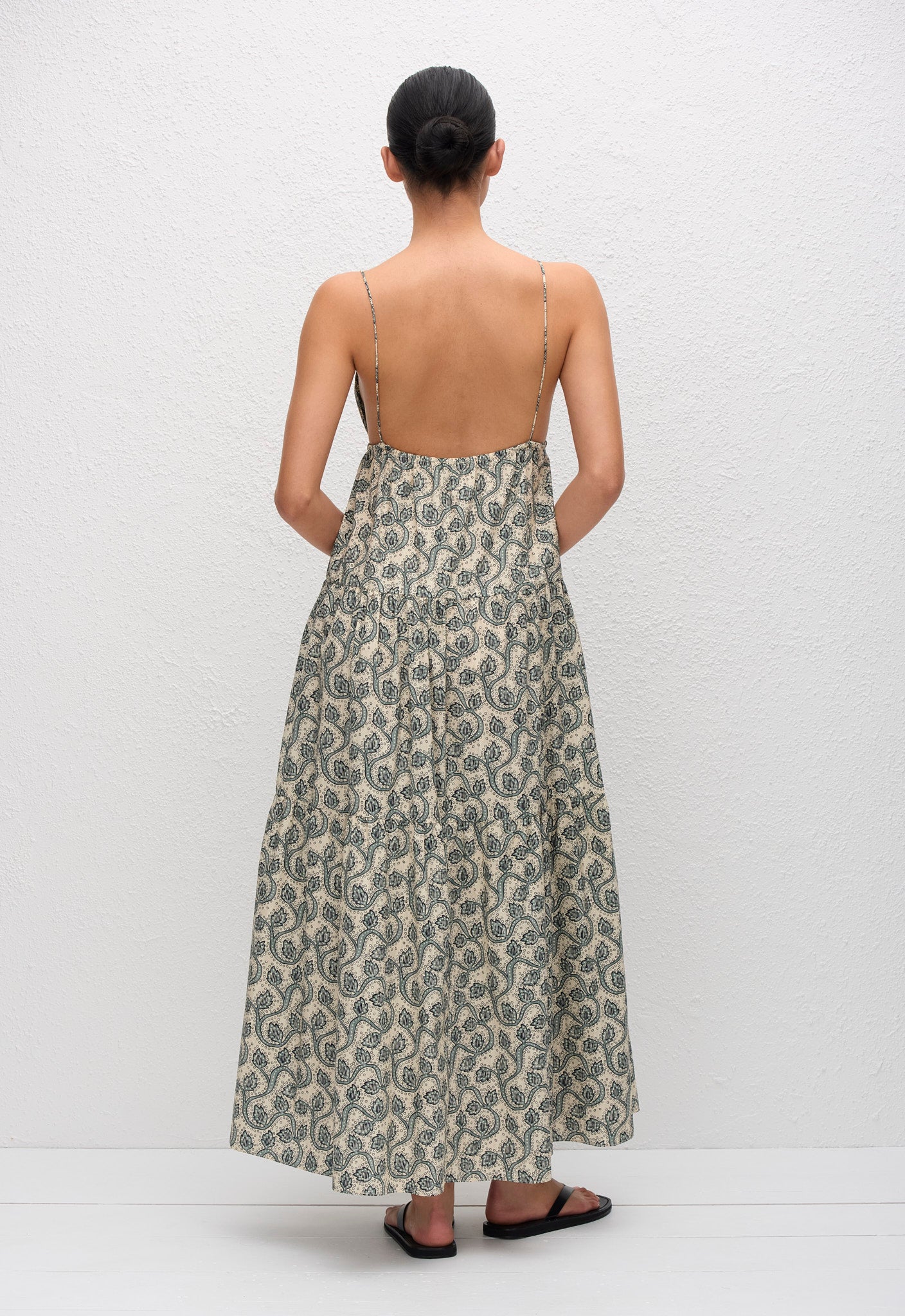 Triangle Tiered Sundress - Vine - Matteau