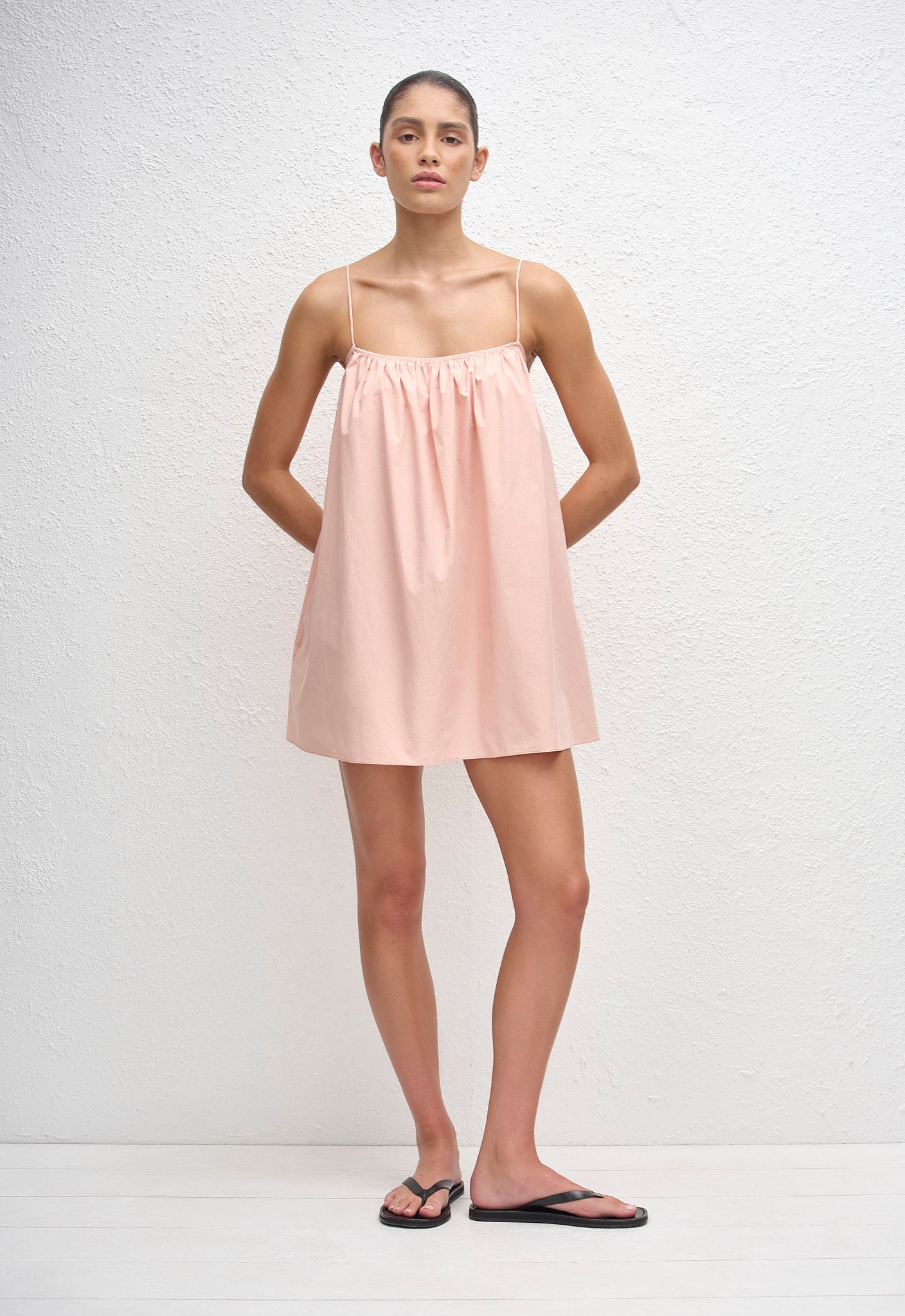 Voluminous Cami Mini Dress - Blush - Matteau