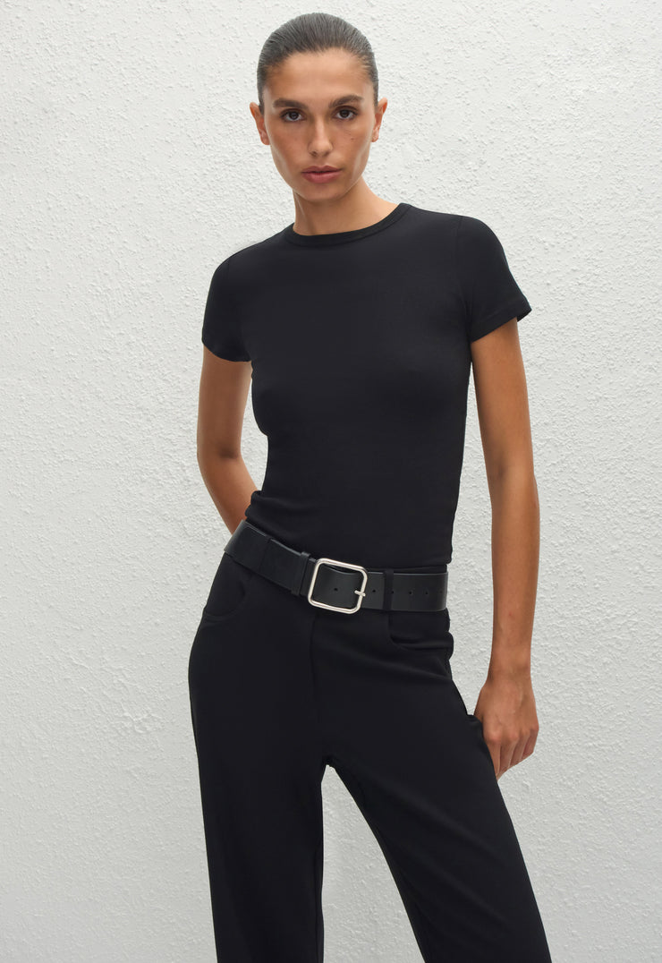 Wide Belt - Black Silver - Matteau