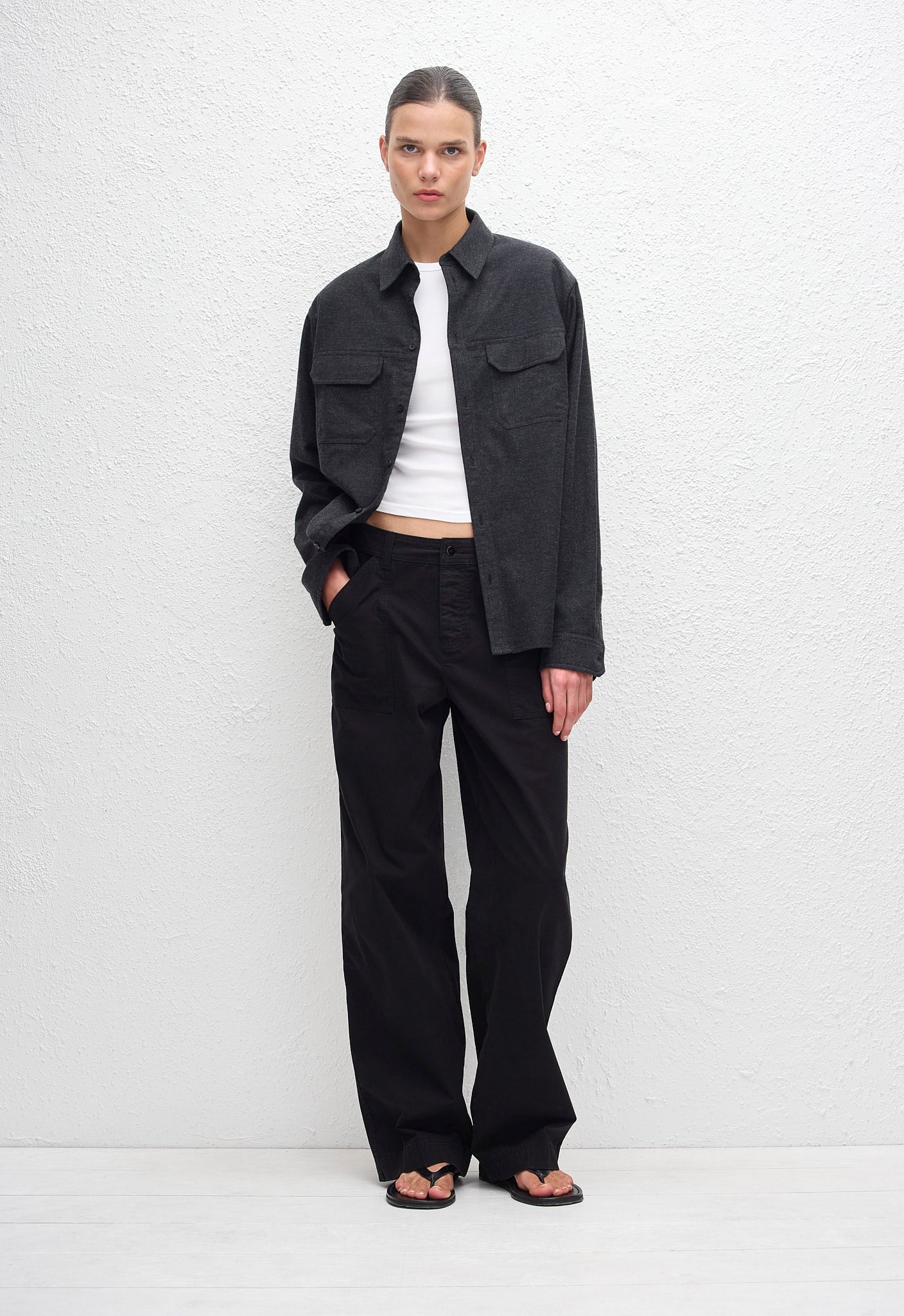 Warm Utility Shirt - Charcoal - Matteau