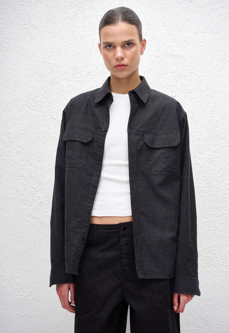 Warm Utility Shirt - Charcoal - Matteau