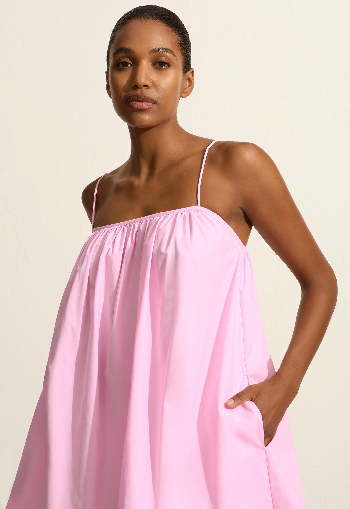 Voluminous Cami Mini Dress - Rosewater - Matteau