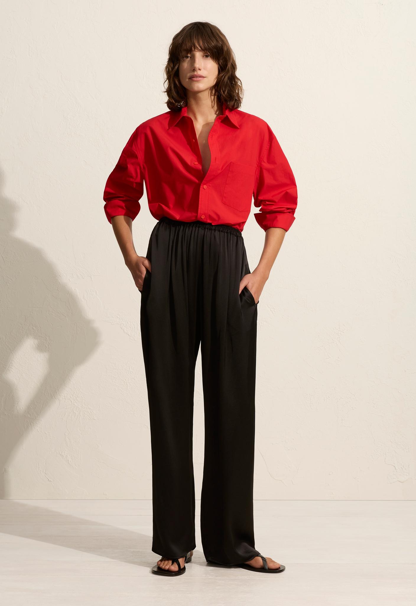 Relaxed Shirt - Rosso - Matteau