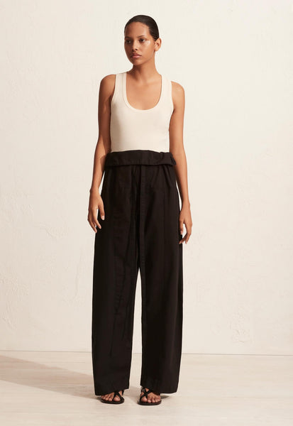 Fisherman Drawcord Pant - Black - Matteau