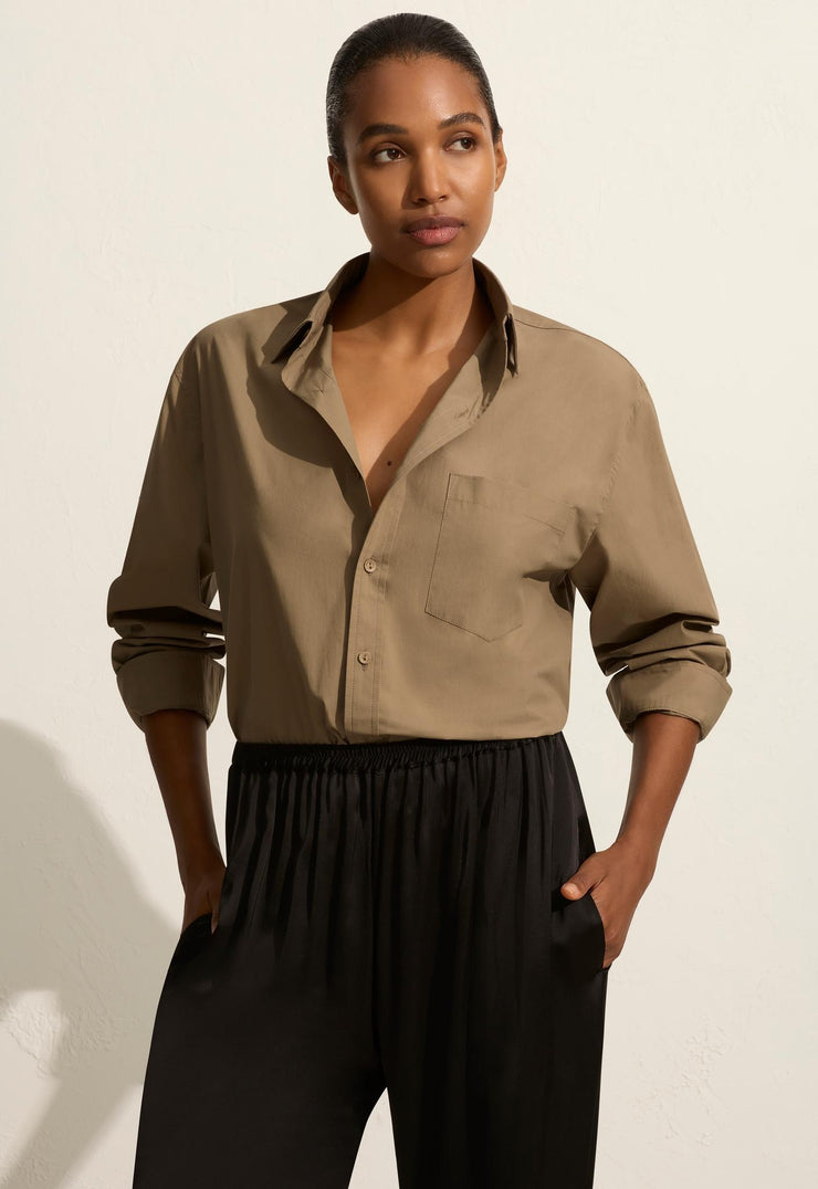 Relaxed Shirt - Taupe - Matteau