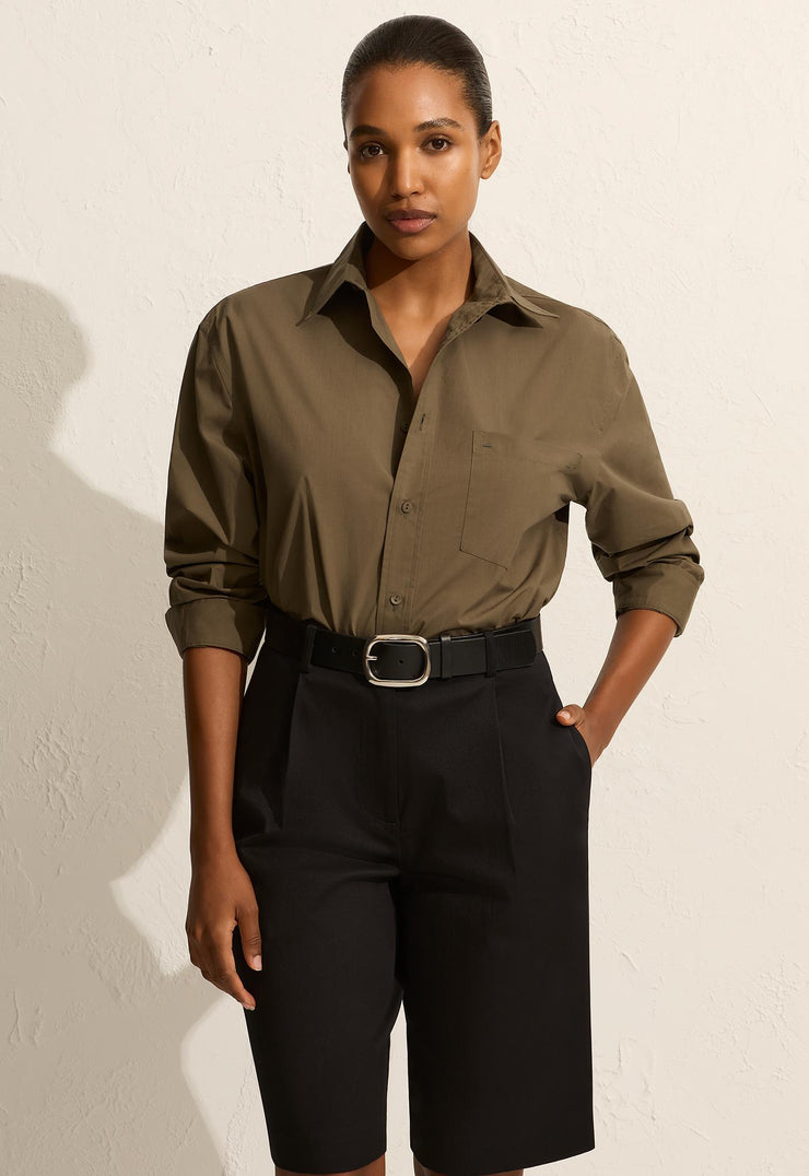 Relaxed Shirt - Olive - Matteau