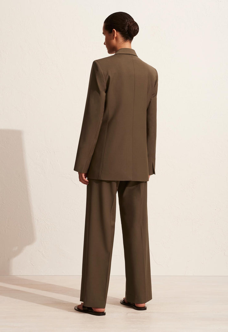Relaxed Tailored Trouser - Coffee - Matteau