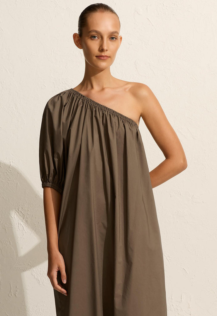 One Shoulder Maxi Dress - Birch - Matteau
